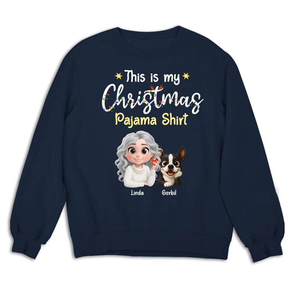 Dog Thinking With Pawjama Shirt - Personalized Custom Sweatshirt - Image 10