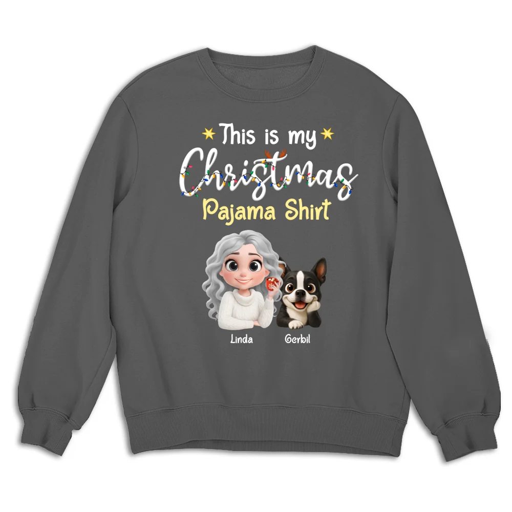 Dog Thinking With Pawjama Shirt - Personalized Custom Sweatshirt - Image 8