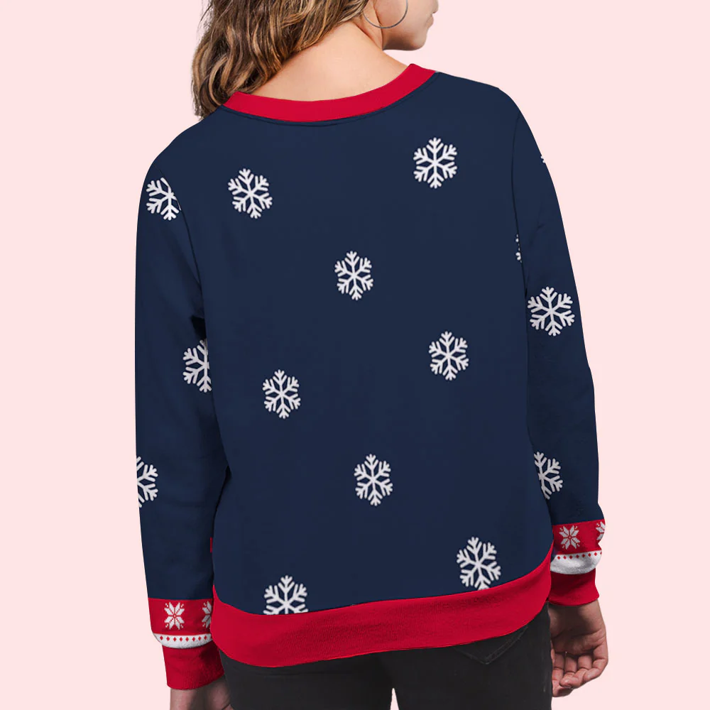 Dog Winter Cartoon - Personalized Custom All-Over-Print Sweatshirt - Image 5