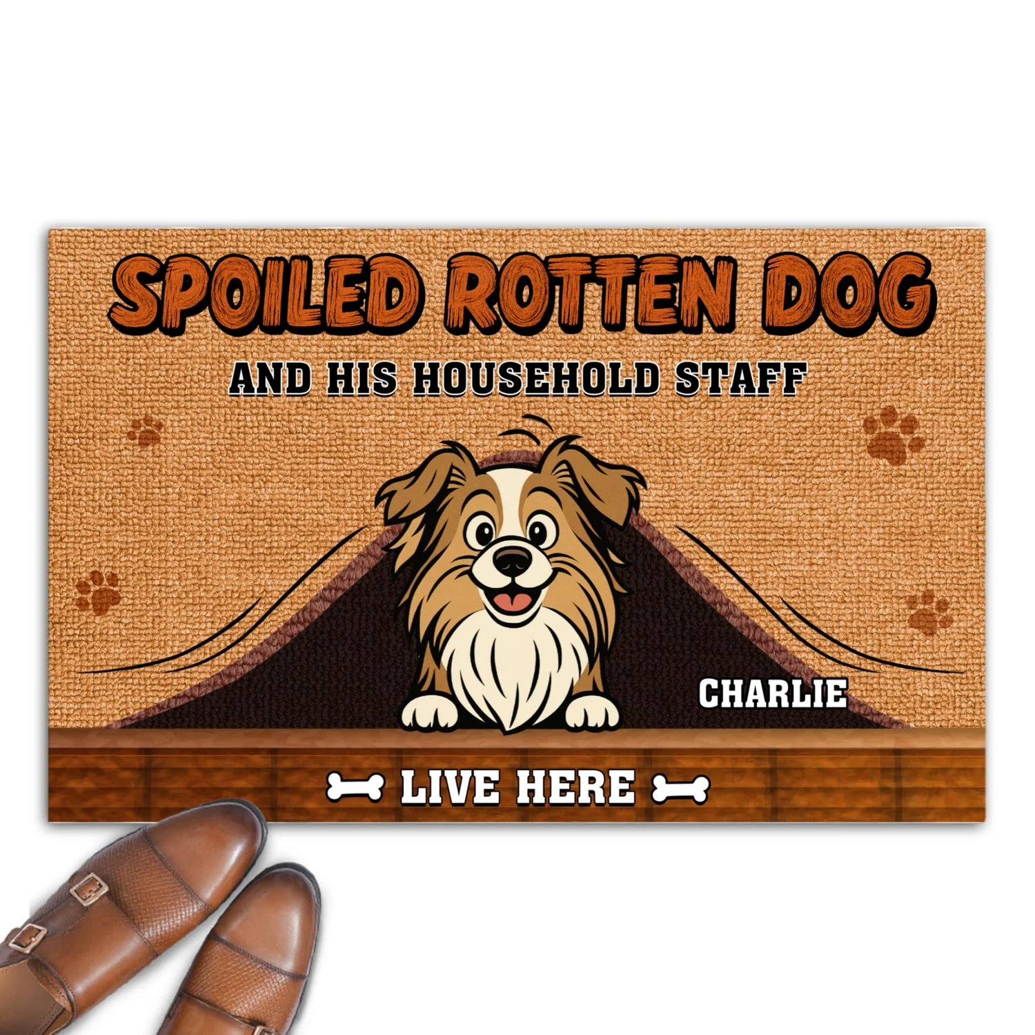Dogs And Their Staff - Personalized Custom Doormat - Image 6