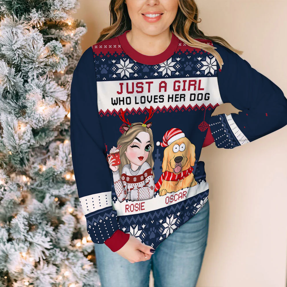Dogs Lover - Personalized Custom All-Over-Print Sweatshirt - Image 3