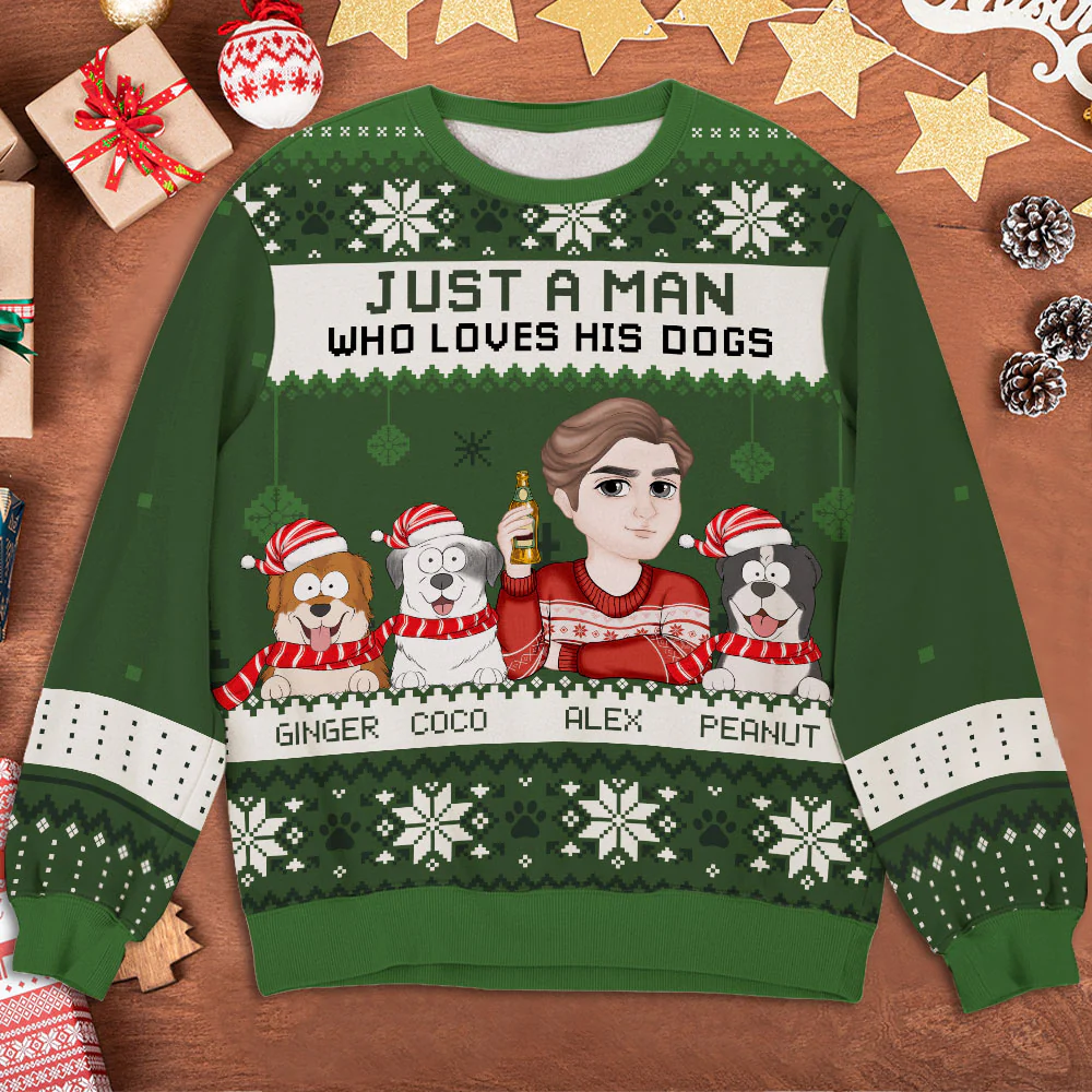 Dogs Lover - Personalized Custom All-Over-Print Sweatshirt - Image 7