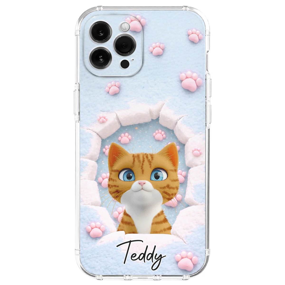 Dreaming Funny Cartoon Cats - Personalized Custom Phone Case