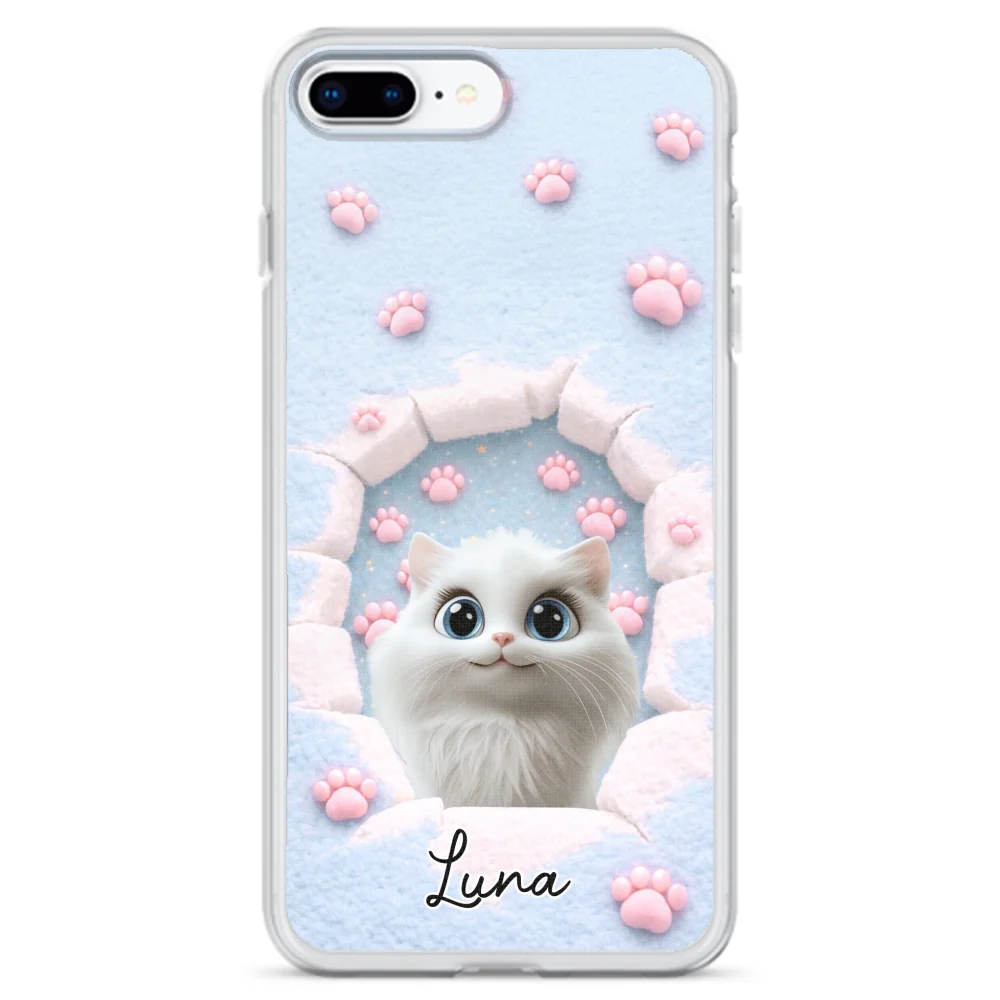Dreaming Funny Cartoon Cats - Personalized Custom Phone Case - Image 6
