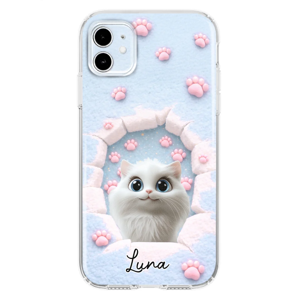 Dreaming Funny Cartoon Cats - Personalized Custom Phone Case - Image 7