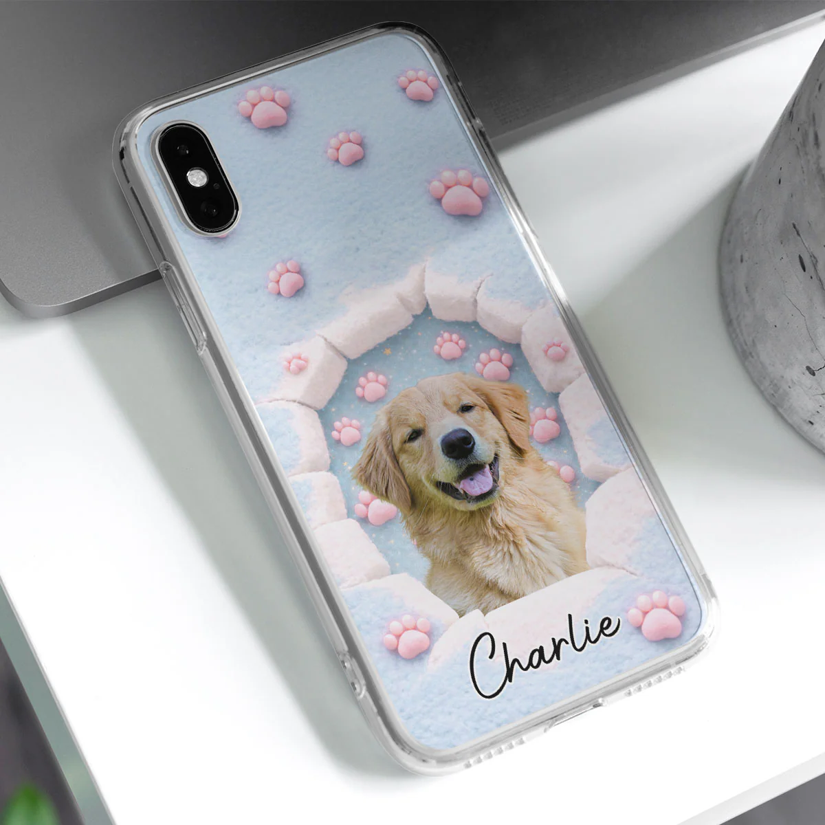 Dreaming Funny Cartoon Dogs Photo - Personalized Custom Phone Case - Image 2