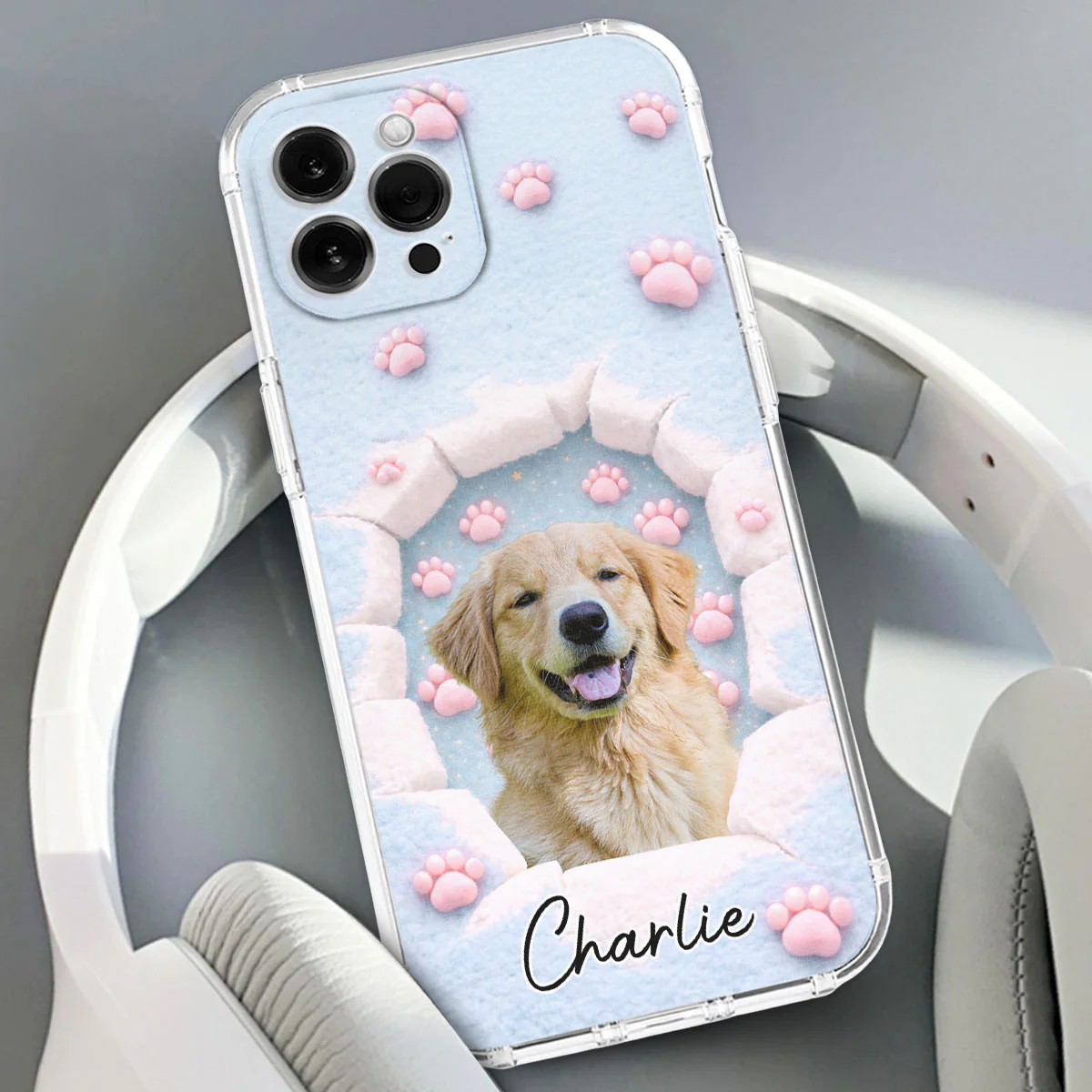 Dreaming Funny Cartoon Dogs Photo - Personalized Custom Phone Case - Image 3