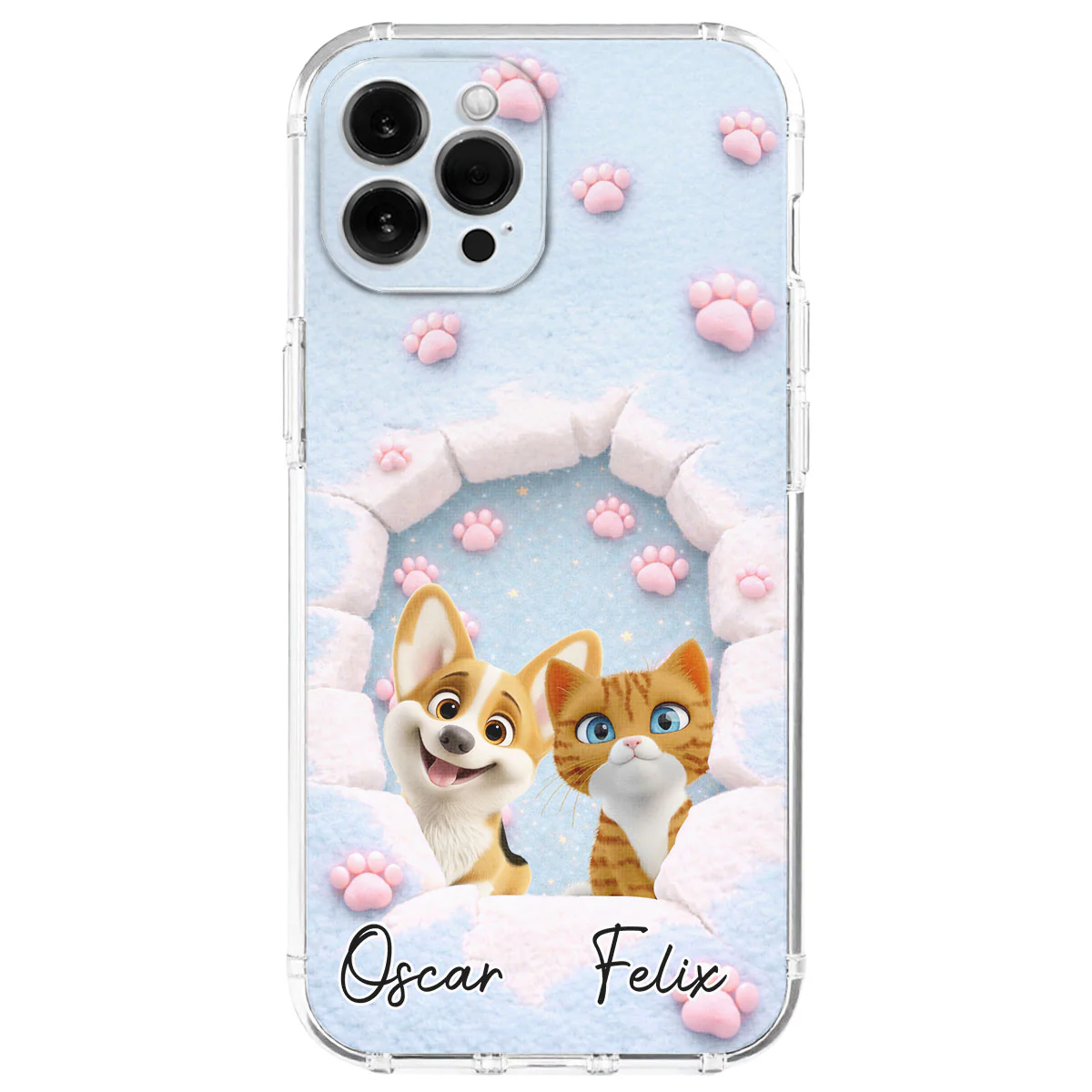 Dreaming Funny Cartoon Pets - Personalized Custom Phone Case