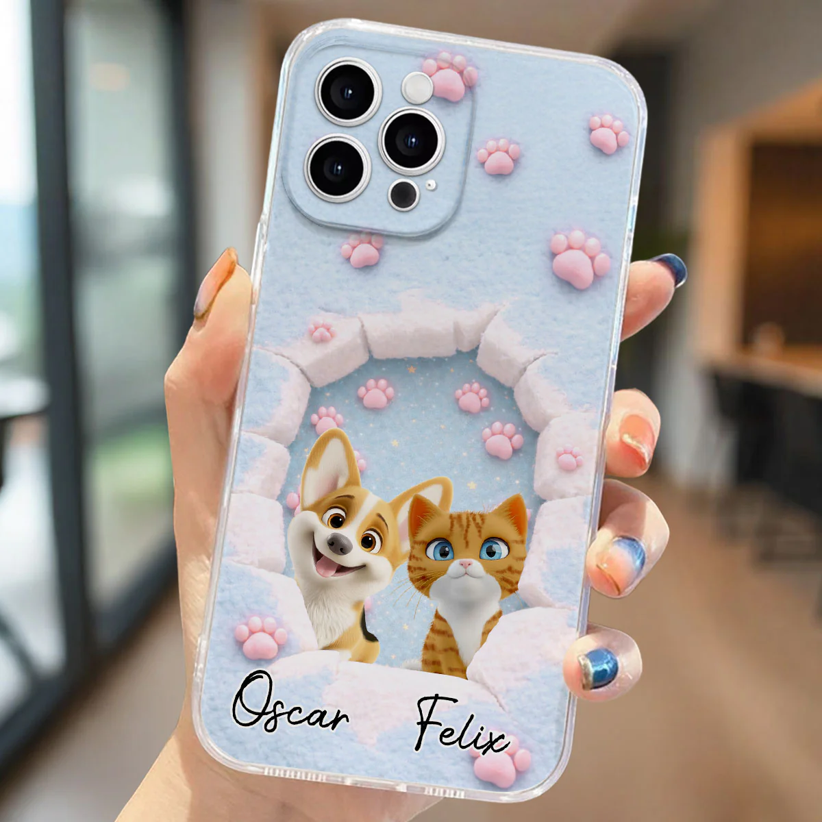 Dreaming Funny Cartoon Pets - Personalized Custom Phone Case - Image 2