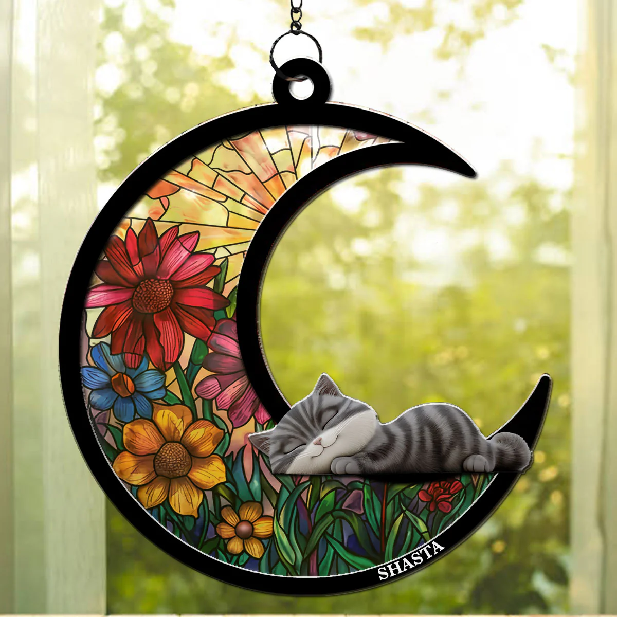 Dreaming Of Love - Personalized Custom Suncatcher - Image 3