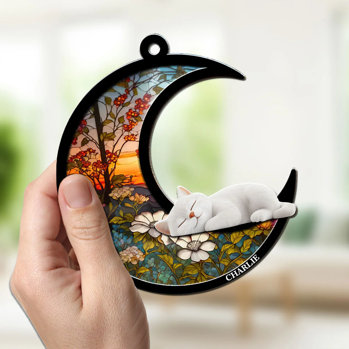Dreaming Of Love - Personalized Custom Suncatcher - Image 4