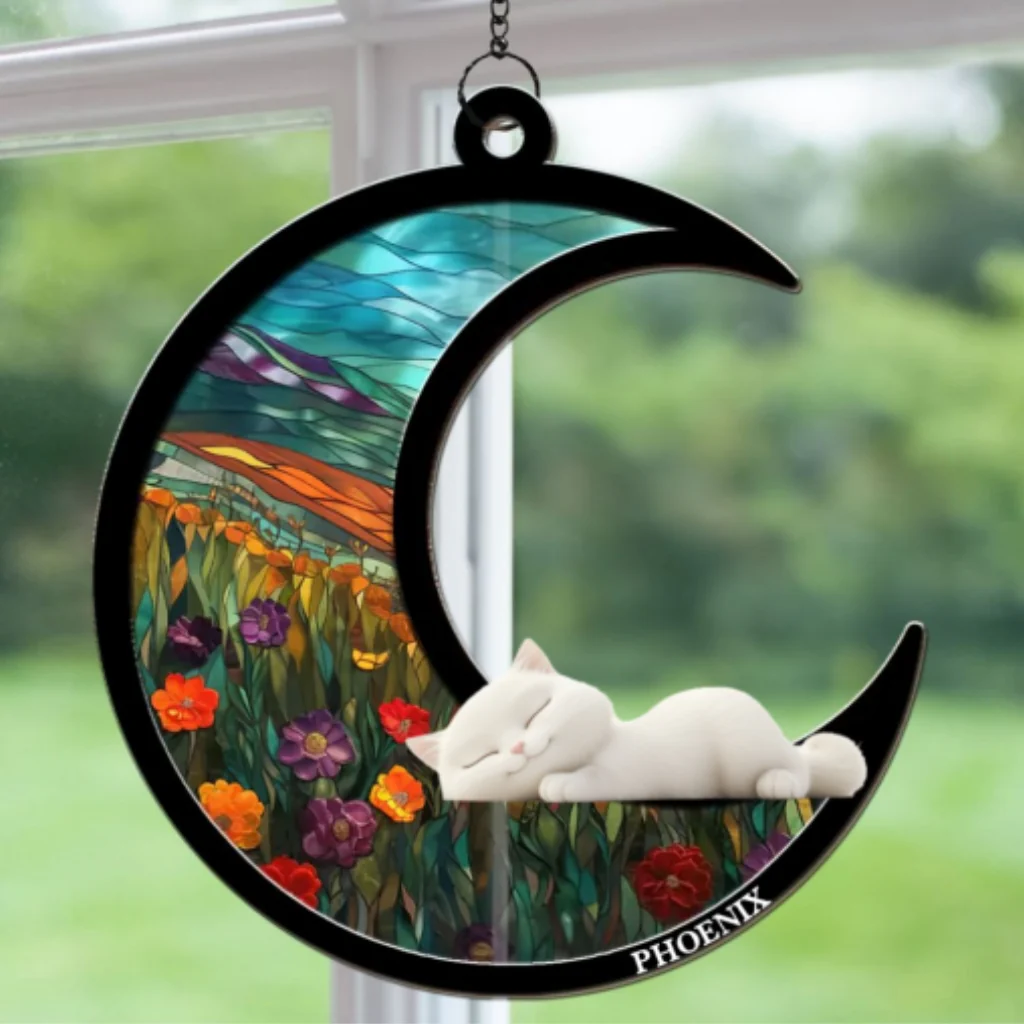 Dreaming Of Love - Personalized Custom Suncatcher - Image 6