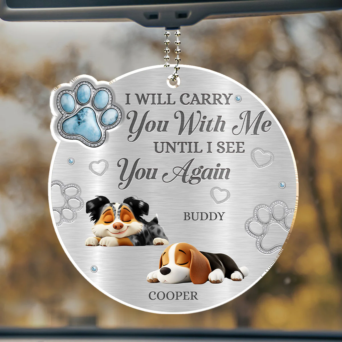 Drive Safe I Love You - Personalized Custom 3D Effect Car Ornament - Image 2