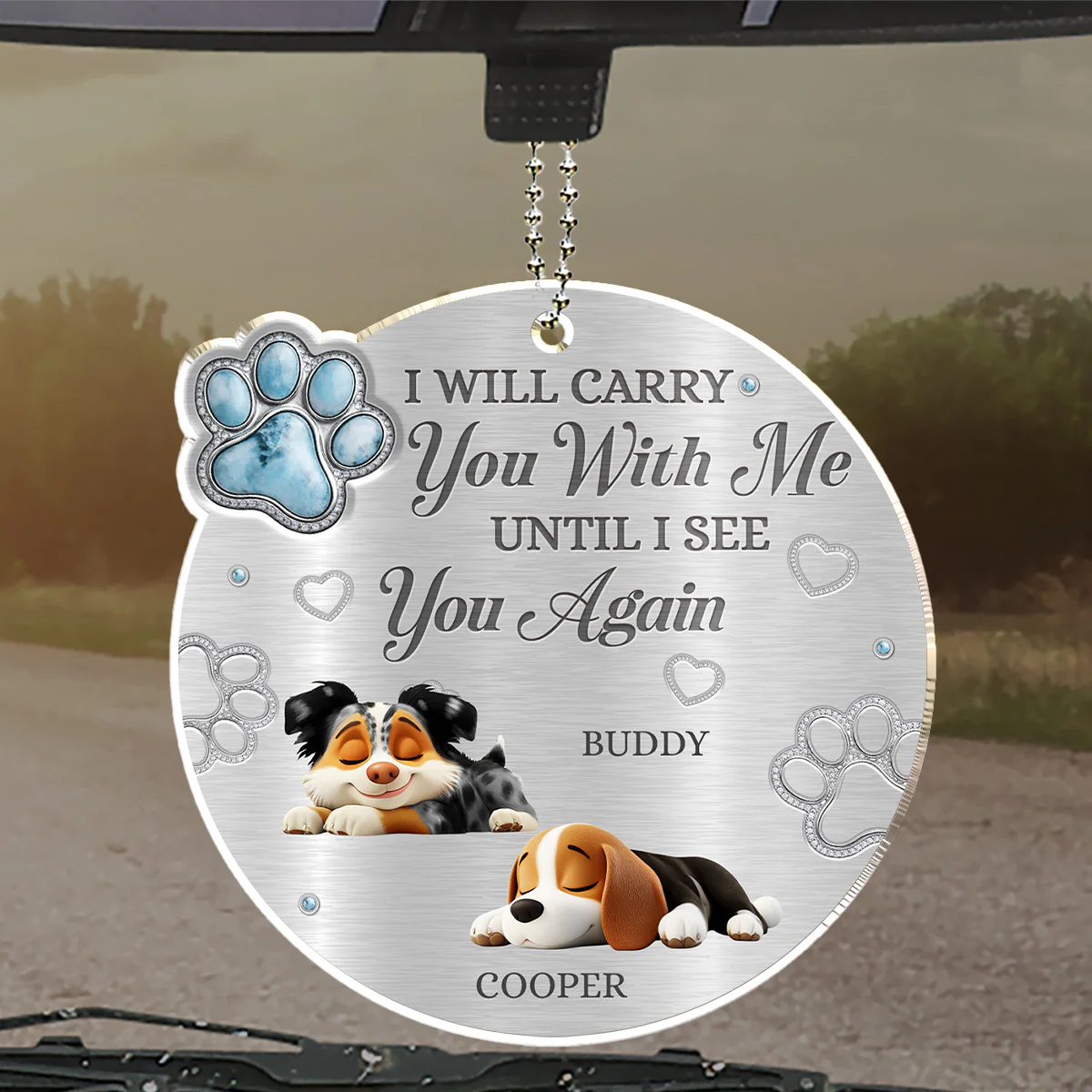 Drive Safe I Love You - Personalized Custom 3D Effect Car Ornament - Image 4