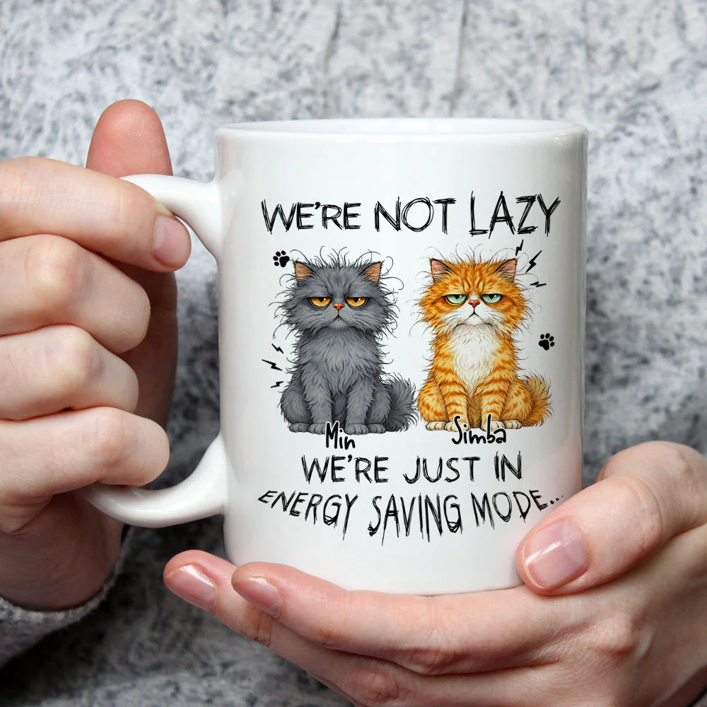 Energy Saving - Personalized Custom Coffee Mug - Image 2