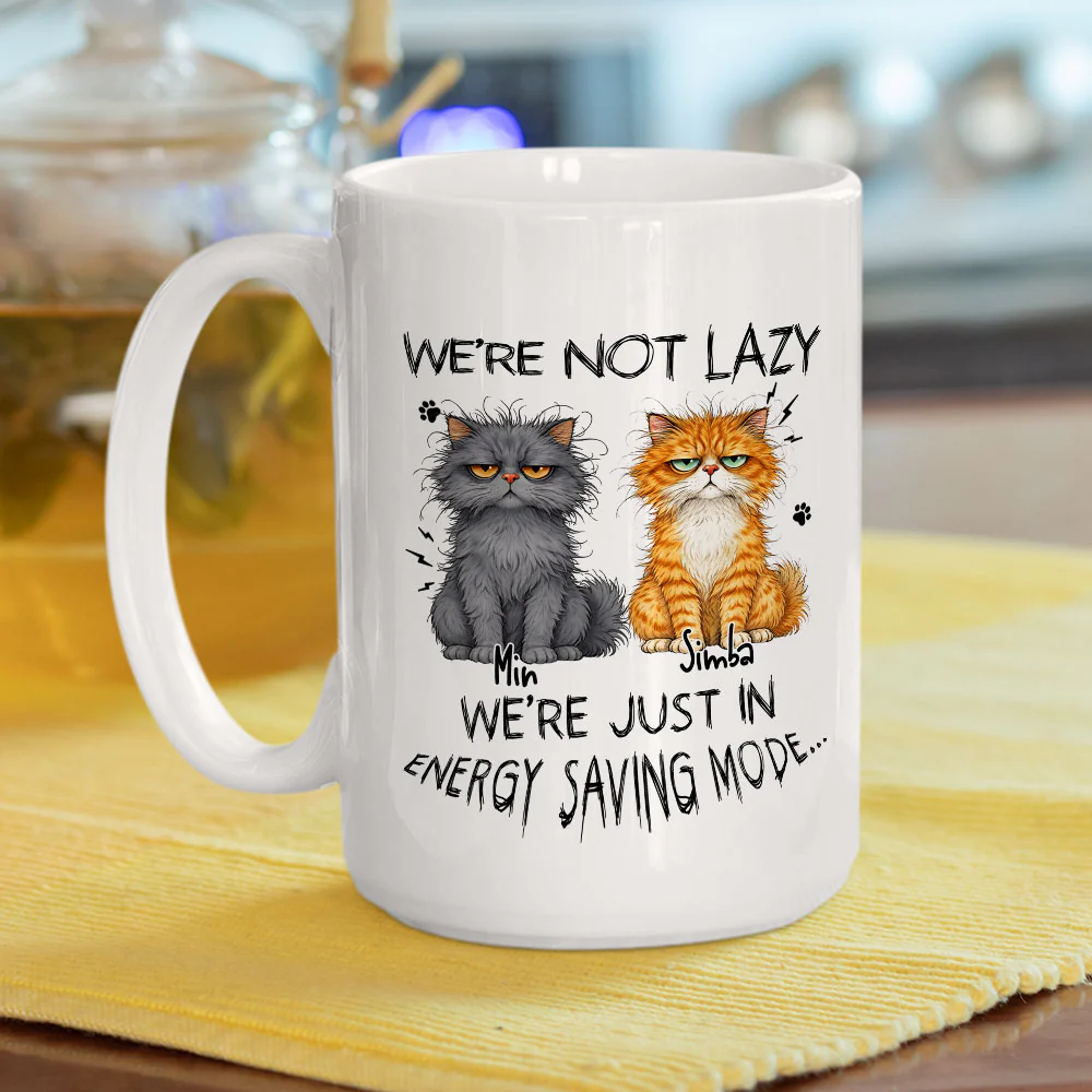 Energy Saving - Personalized Custom Coffee Mug - Image 3