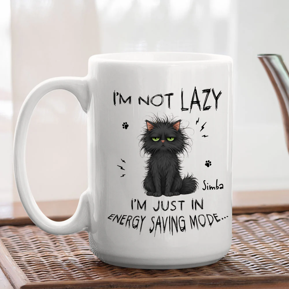 Energy Saving - Personalized Custom Coffee Mug - Image 5