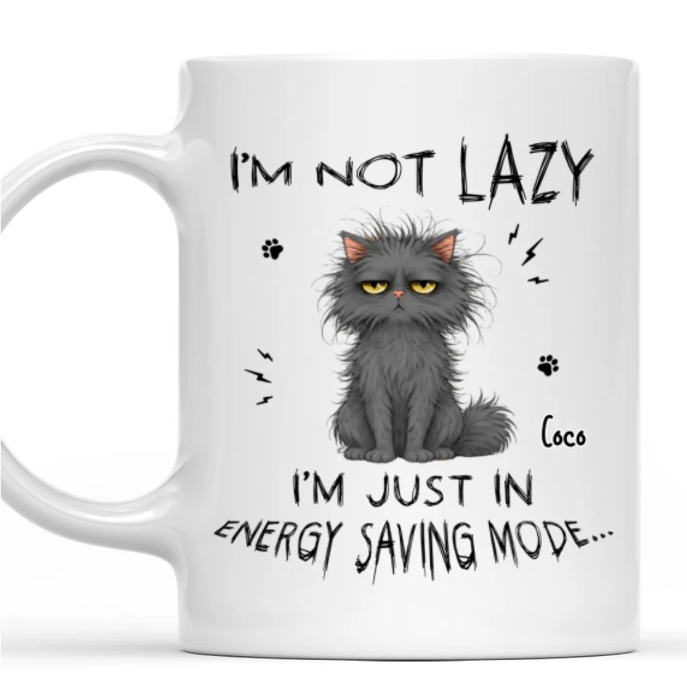 Energy Saving - Personalized Custom Coffee Mug - Image 8