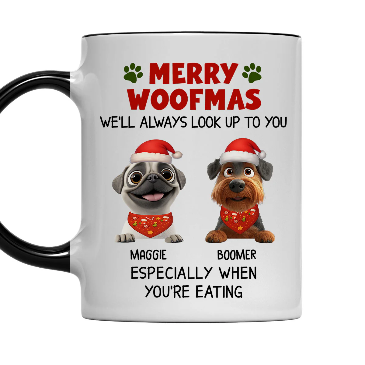 Especially When You Are Eating Christmas - Personalized Custom Accent Mug