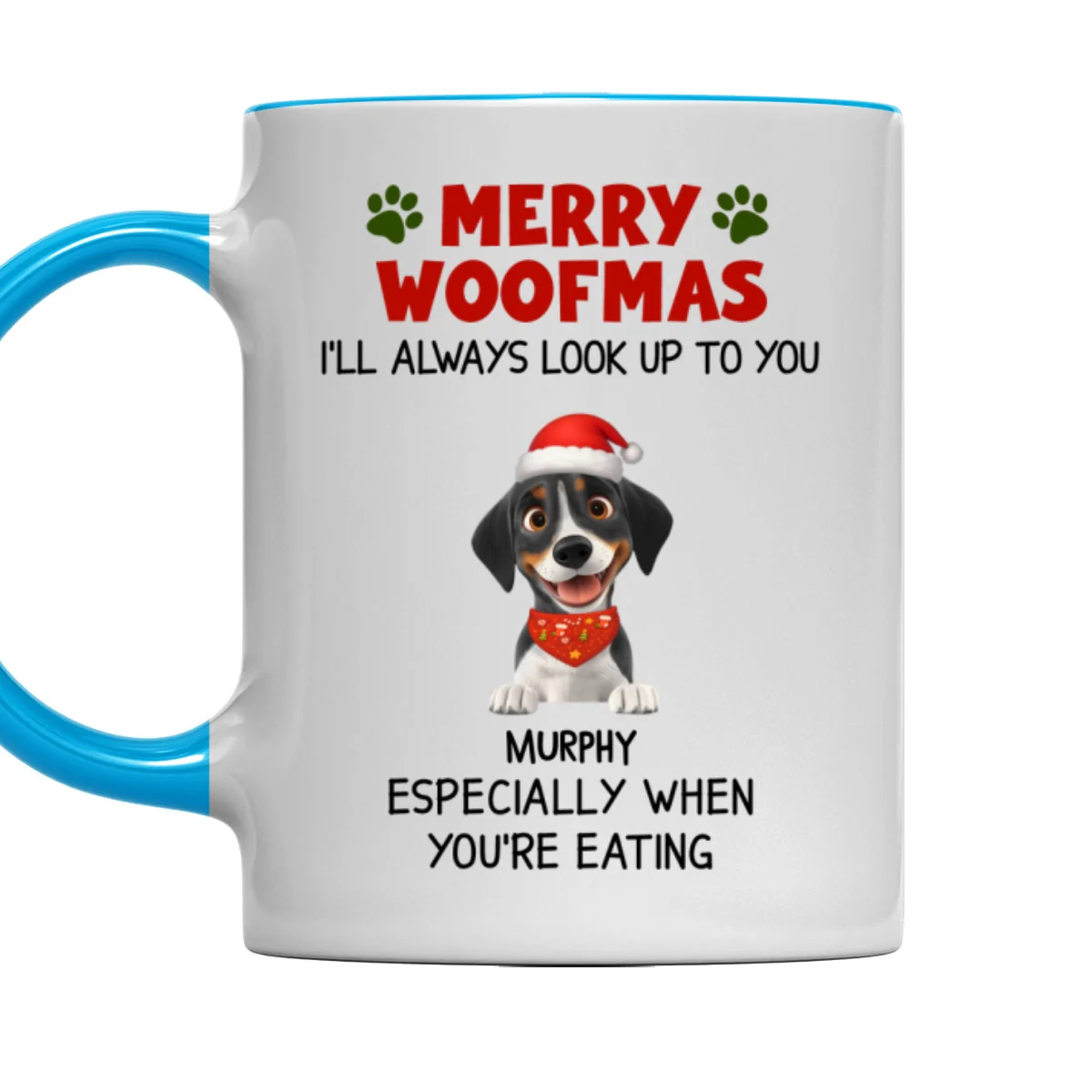 Especially When You Are Eating Christmas - Personalized Custom Accent Mug - Image 6