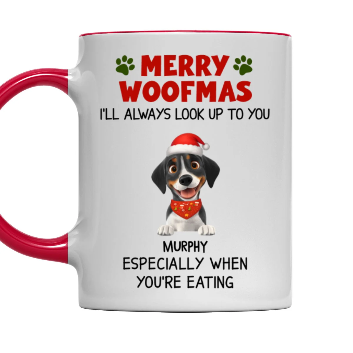 Especially When You Are Eating Christmas - Personalized Custom Accent Mug - Image 8