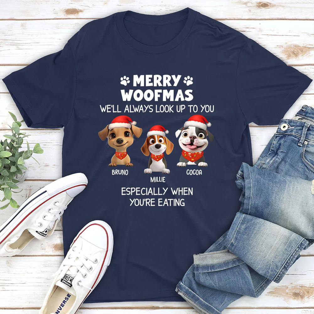 Especially When You Are Eating Christmas - Personalized Custom Unisex T-Shirt - Image 2