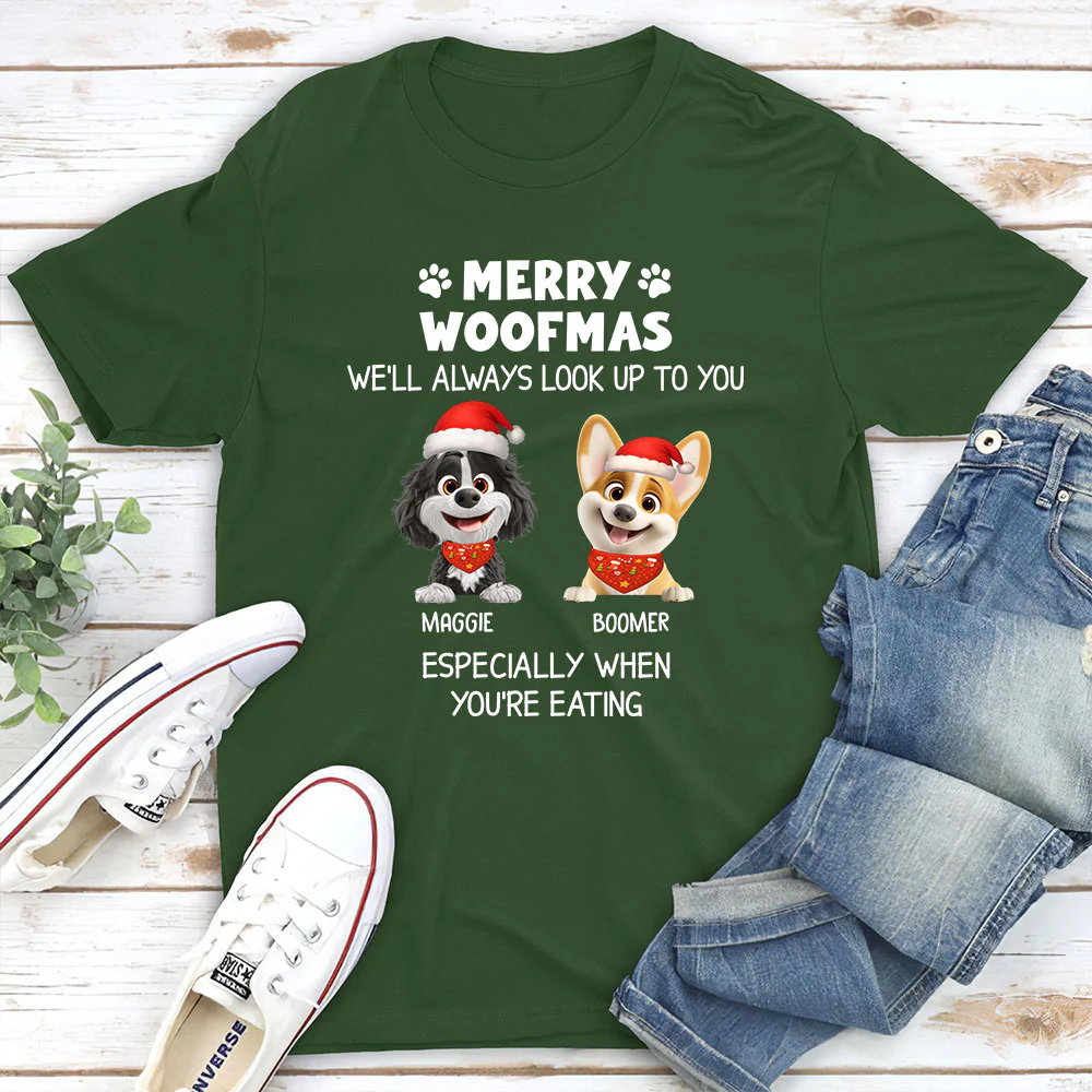 Especially When You Are Eating Christmas - Personalized Custom Unisex T-Shirt - Image 3