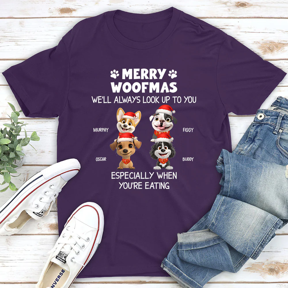 Especially When You Are Eating Christmas - Personalized Custom Unisex T-Shirt - Image 4