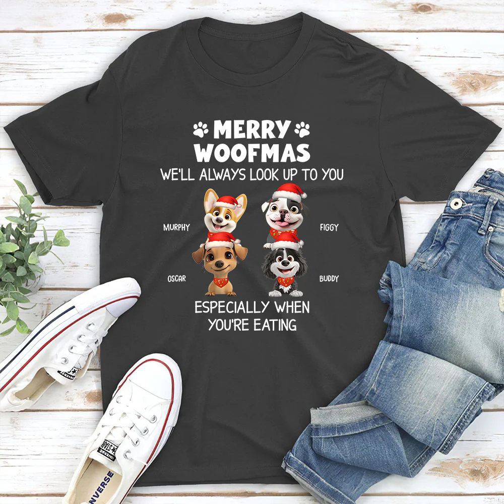 Especially When You Are Eating Christmas - Personalized Custom Unisex T-Shirt - Image 5