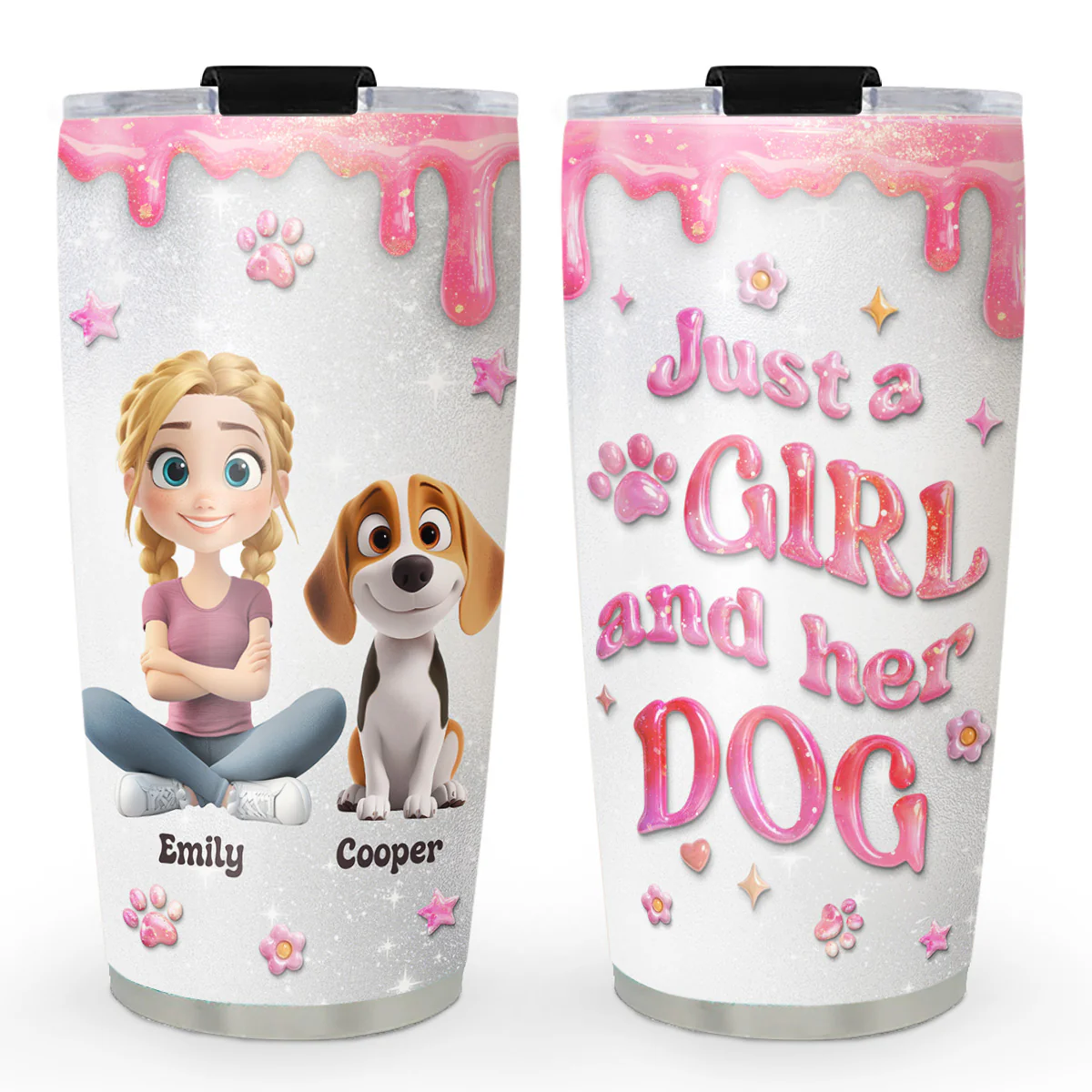 Every Day Is A Nice Day - Personalized Custom 3D Effect Tumbler