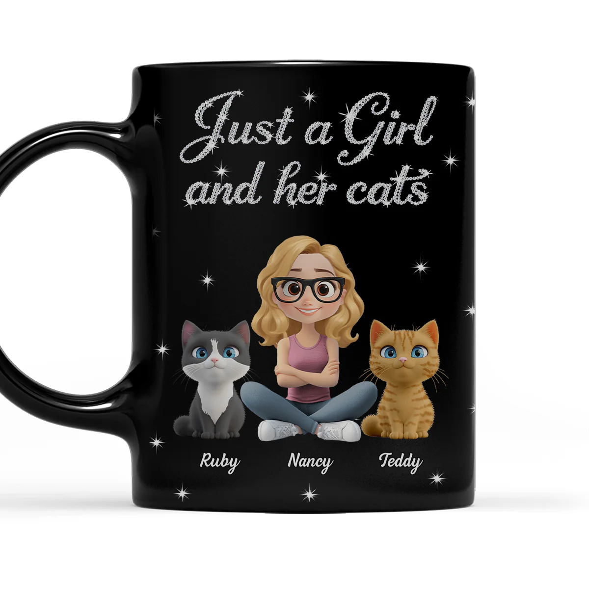 Every Second With Cats - Personalized Custom 3D Effect Coffee Mug