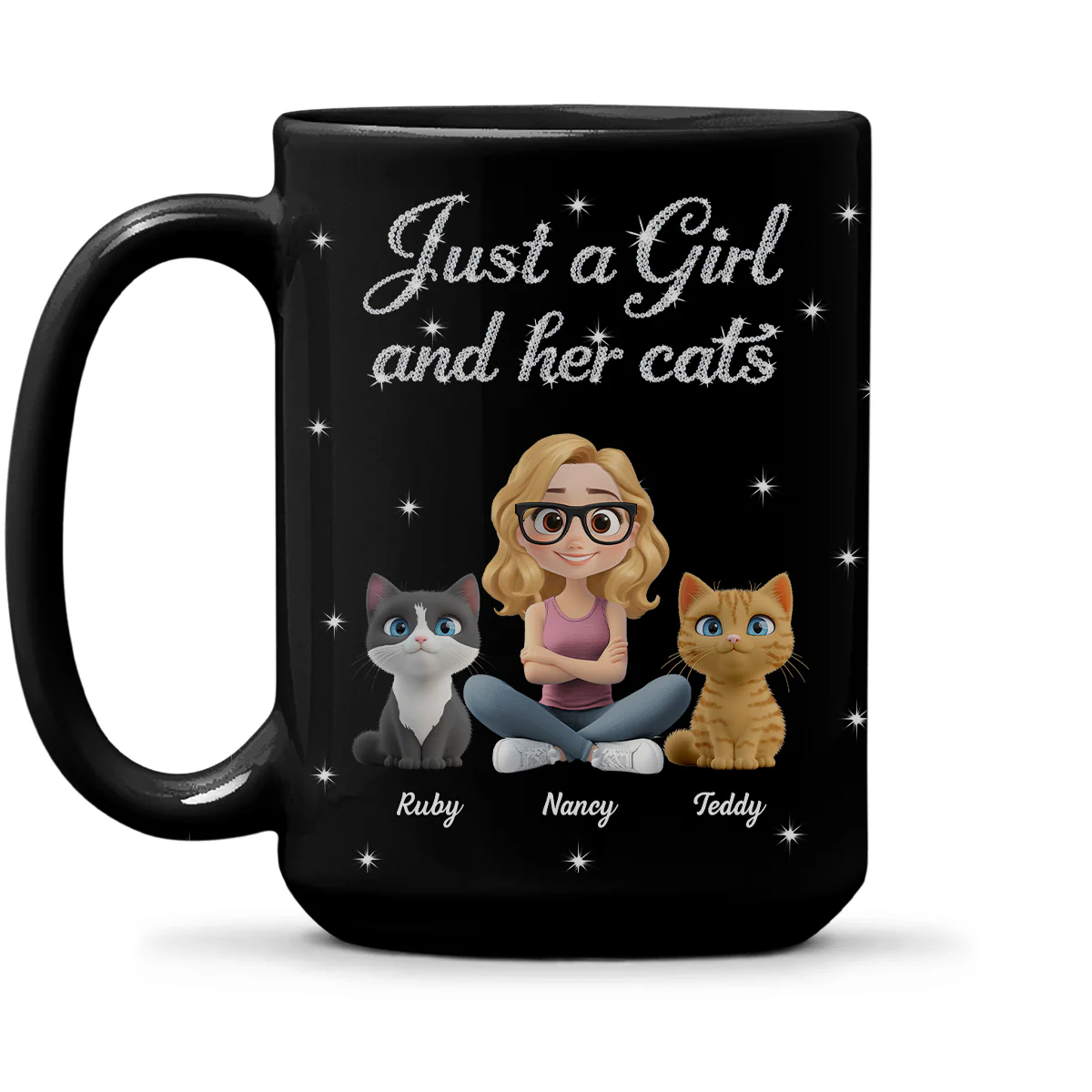 Every Second With Cats - Personalized Custom 3D Effect Coffee Mug - Image 2