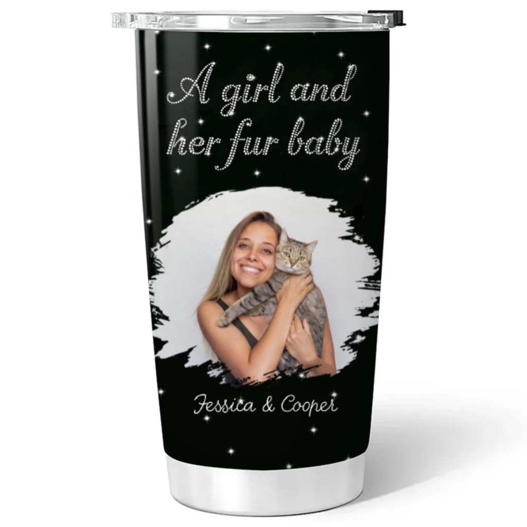 Every Second With Cats Photo - Personalized Custom Tumbler - Image 4