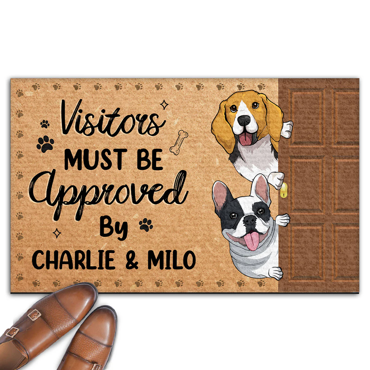 Everyone Must Be Approved By Dogs - Personalized Custom Doormat