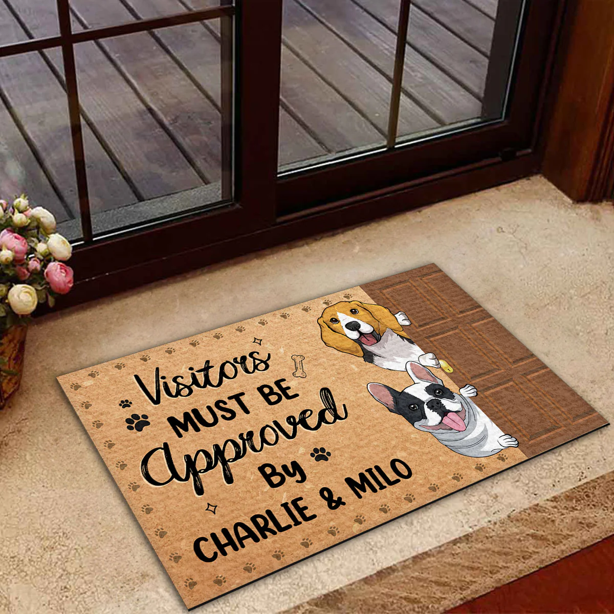 Everyone Must Be Approved By Dogs - Personalized Custom Doormat - Image 4