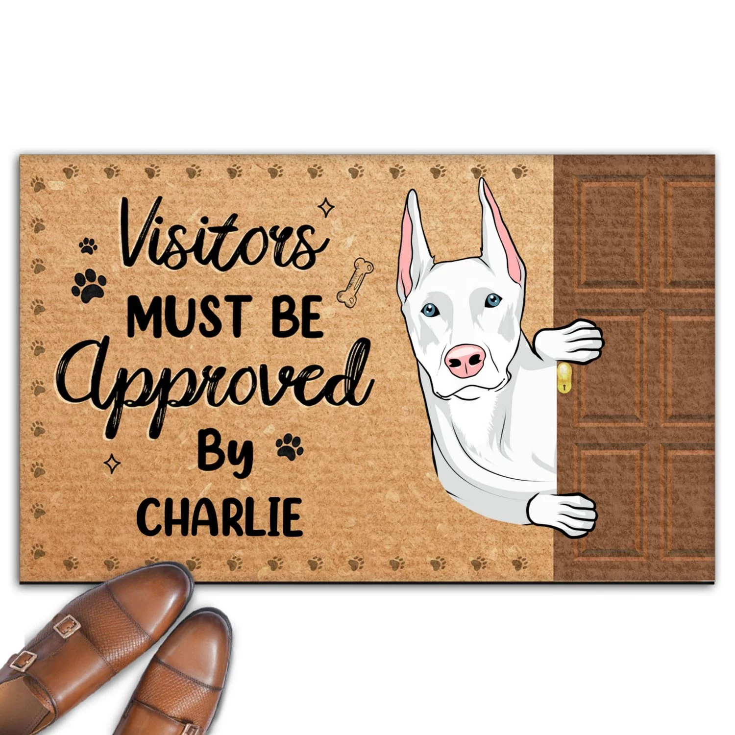 Everyone Must Be Approved By Dogs - Personalized Custom Doormat - Image 6