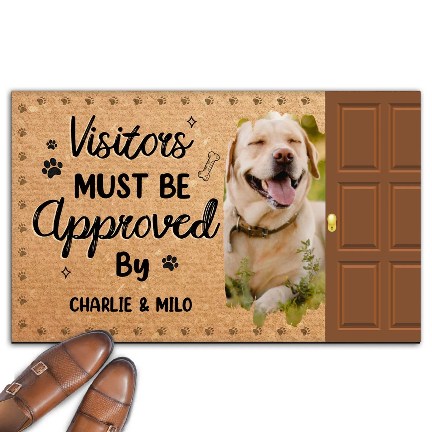 Everyone Must Be Approved By Dogs Photo - Personalized Custom Doormat - Image 5