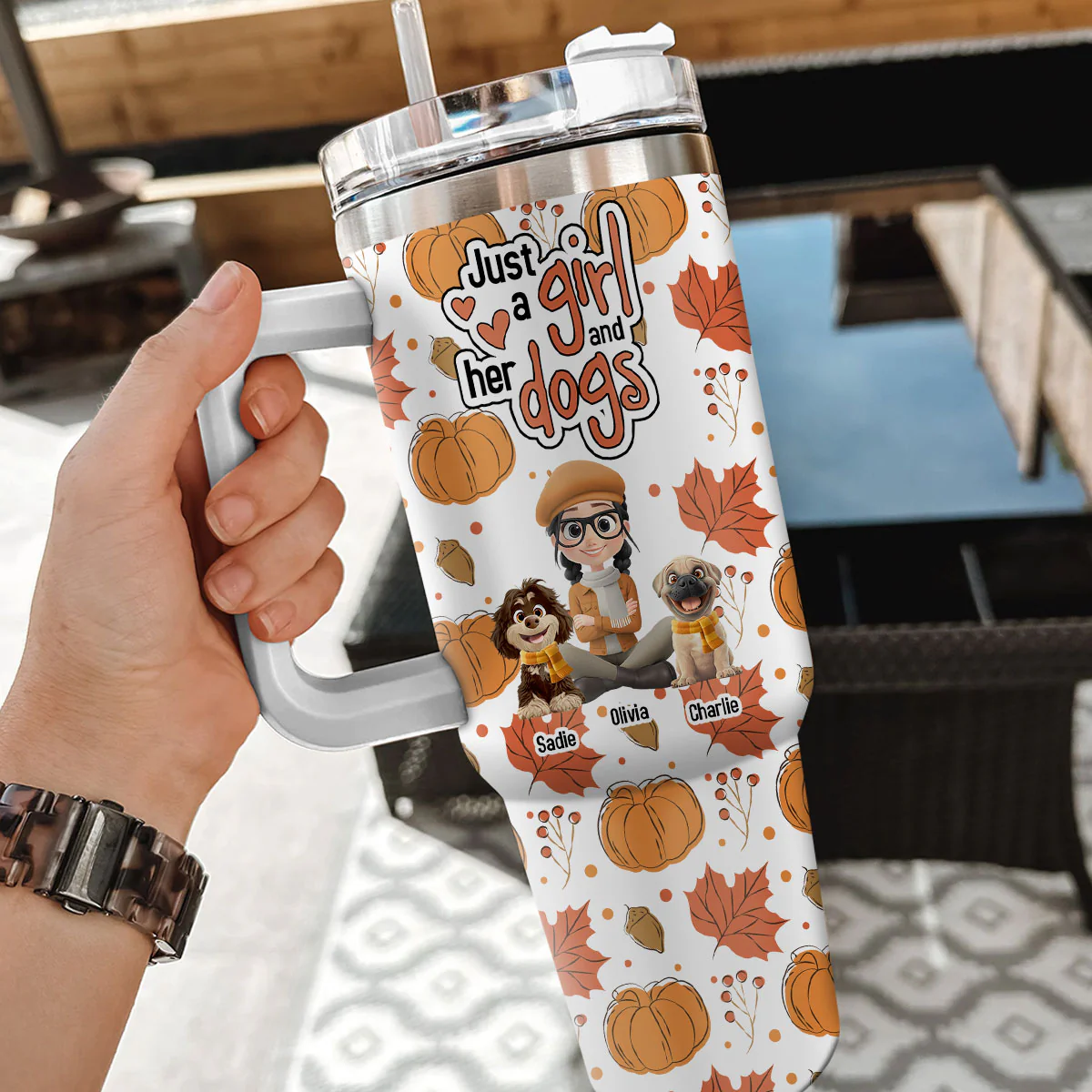 Falling For You - Personalized Custom Tumbler - Image 4