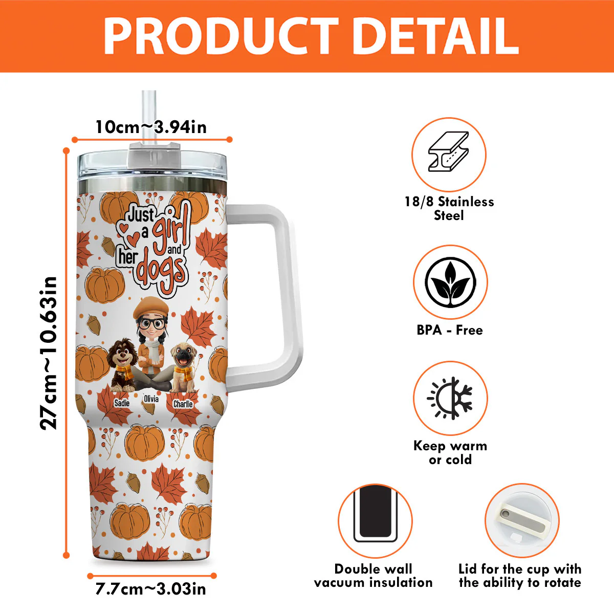 Falling For You - Personalized Custom Tumbler - Image 6