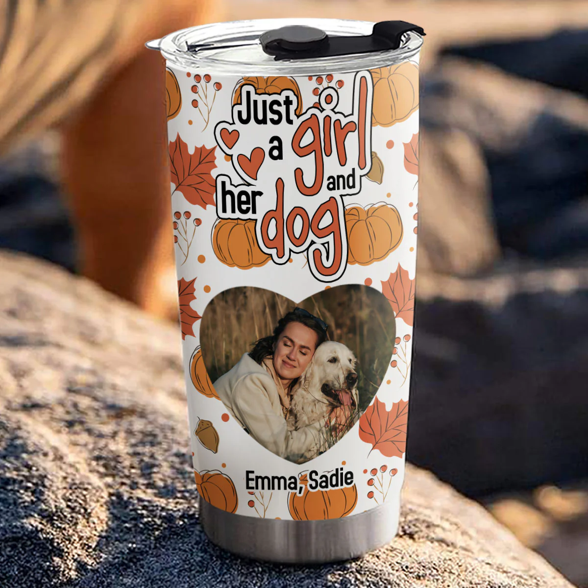 Falling For You Photo - Personalized Custom Tumbler - Image 3