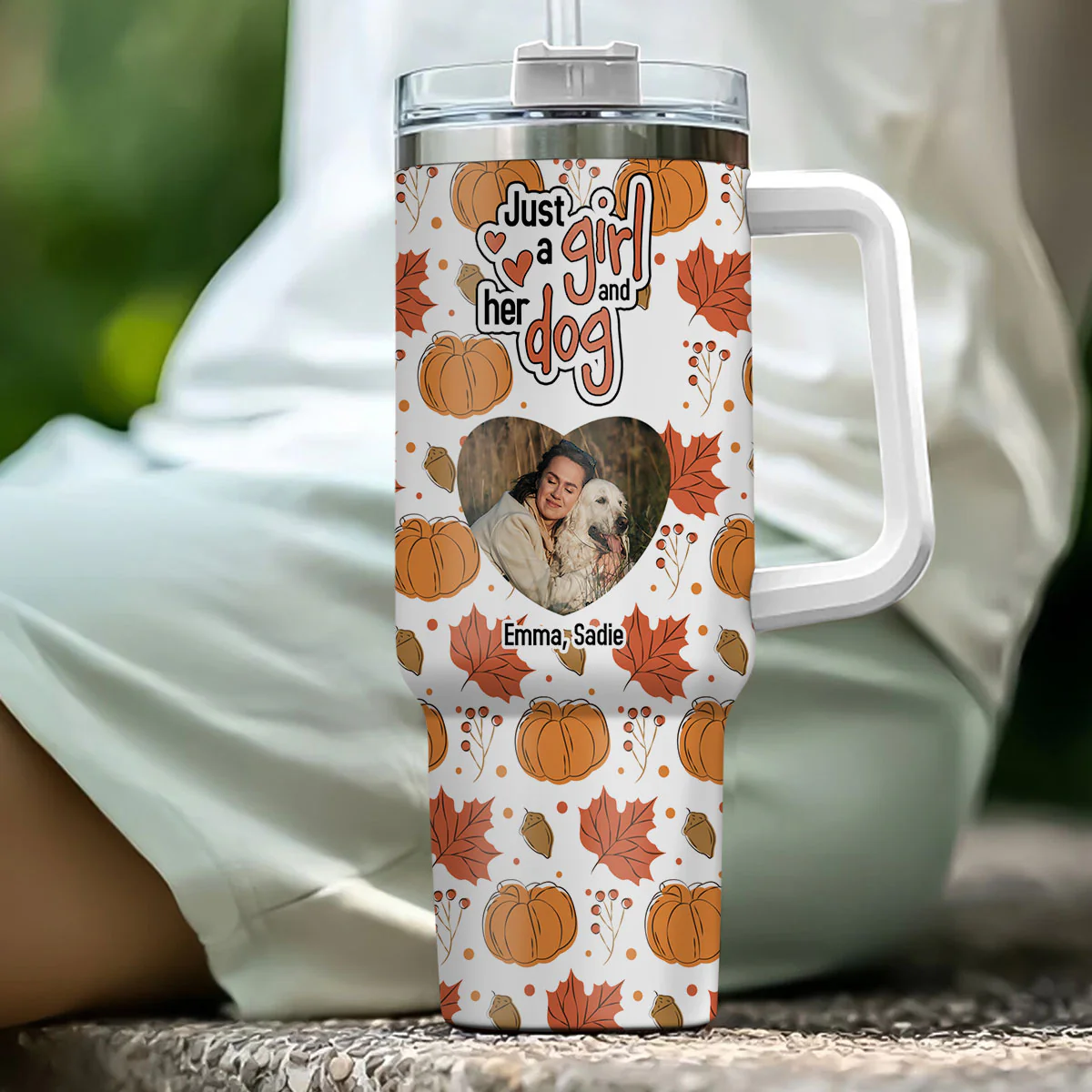 Falling For You Photo - Personalized Custom Tumbler - Image 4