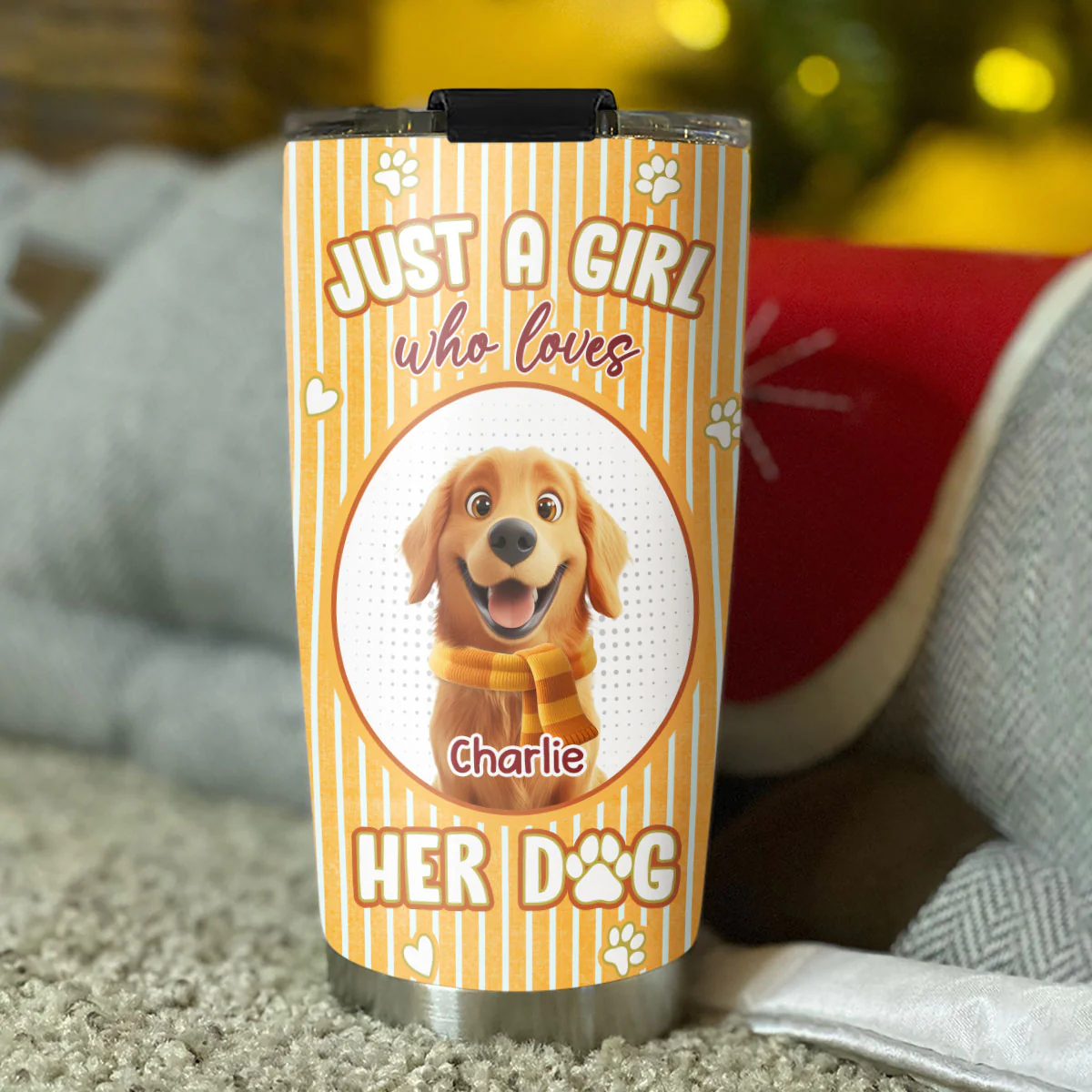 Falling In Fall - Personalized Custom Tumbler - Image 2
