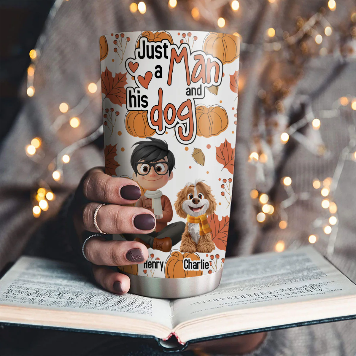 Falling In You - Personalized Custom Tumbler - Image 2