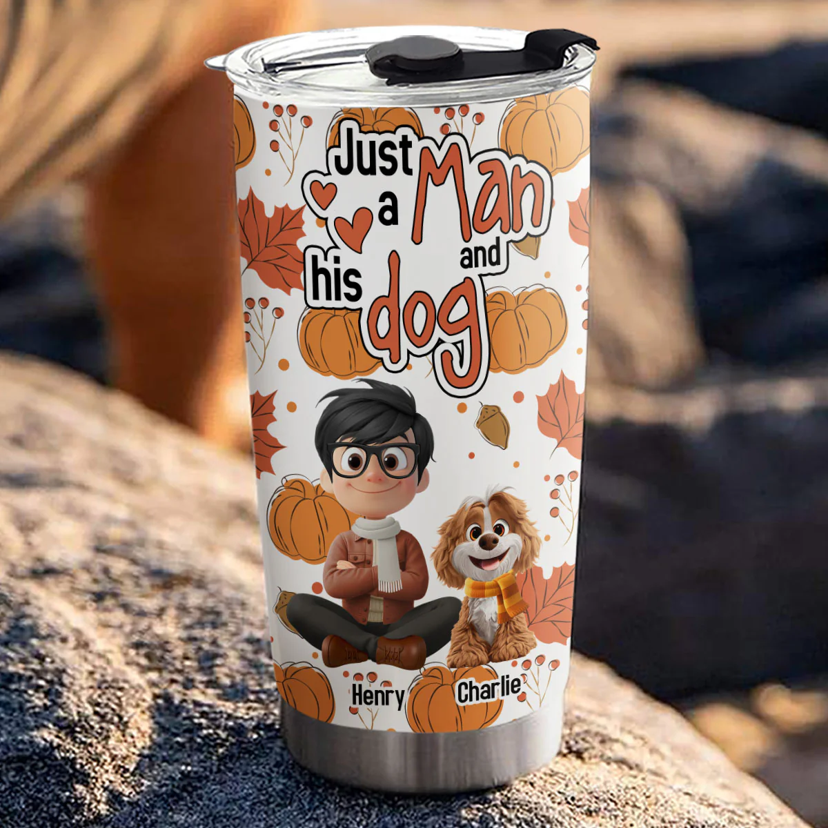 Falling In You - Personalized Custom Tumbler - Image 3