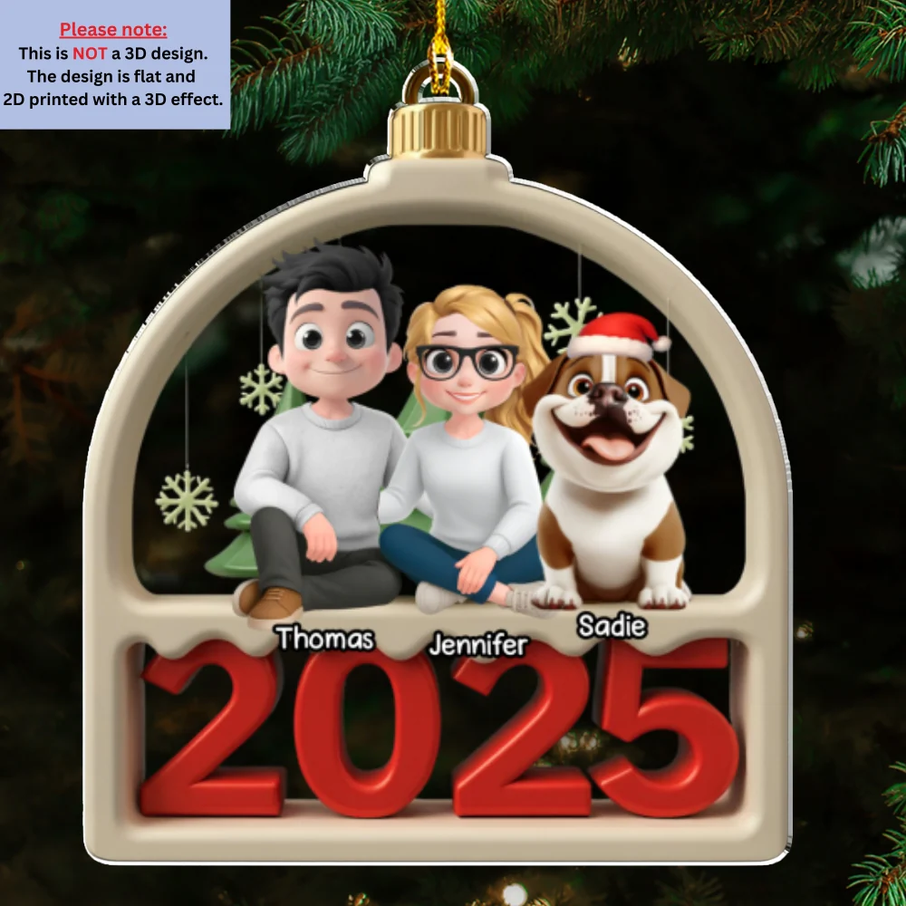 Family Furry And Paws - Personalized Custom Acrylic Ornament - Image 6
