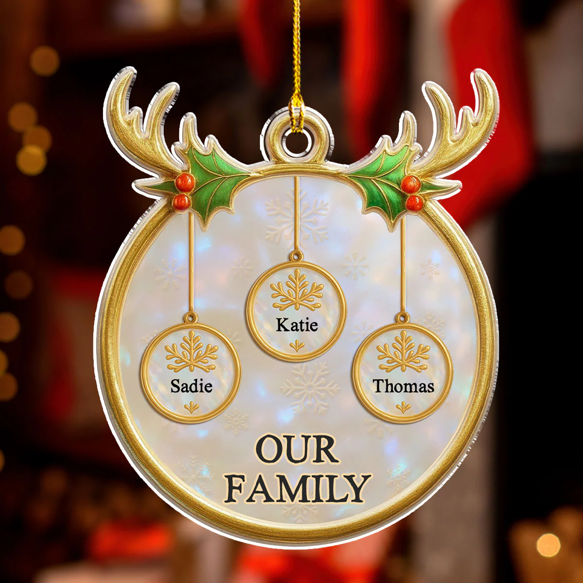 Family Keepsake - Personalized Custom Acrylic Ornament - Image 2