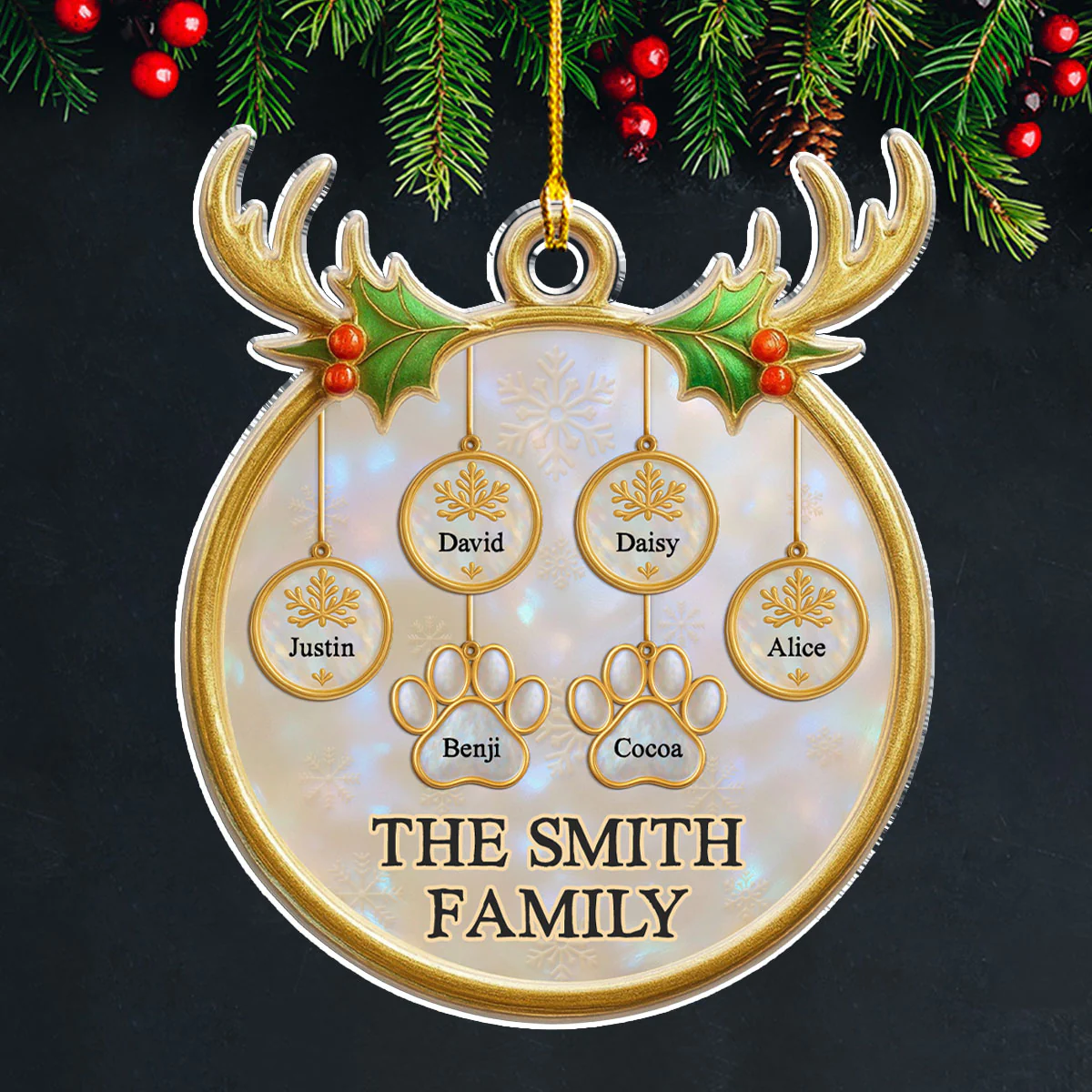 Family Keepsake - Personalized Custom Acrylic Ornament - Image 3