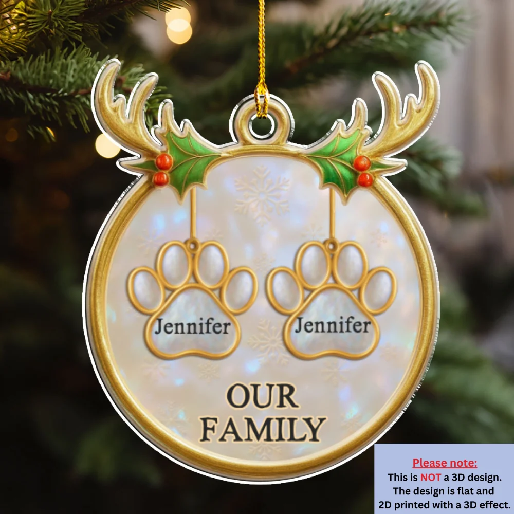 Family Keepsake - Personalized Custom Acrylic Ornament - Image 6