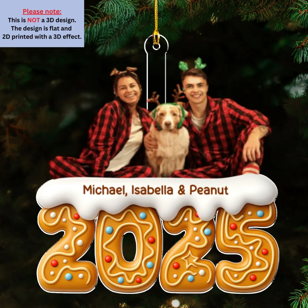 Family Of The Year Photo - Personalized Custom Acrylic Ornament - Image 4