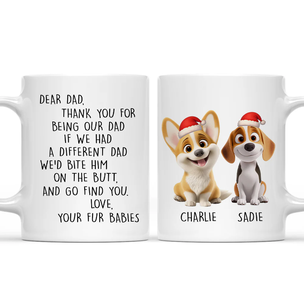 Favorite Human Cartoon Christmas - Personalized Custom Coffee Mug